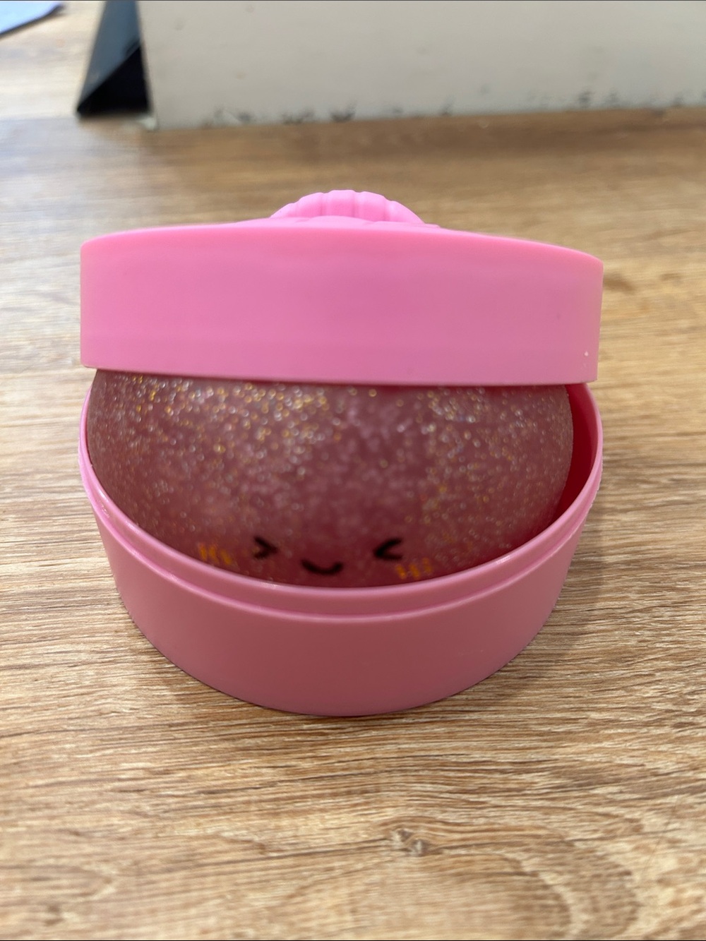 RMS pink glitter dumpling